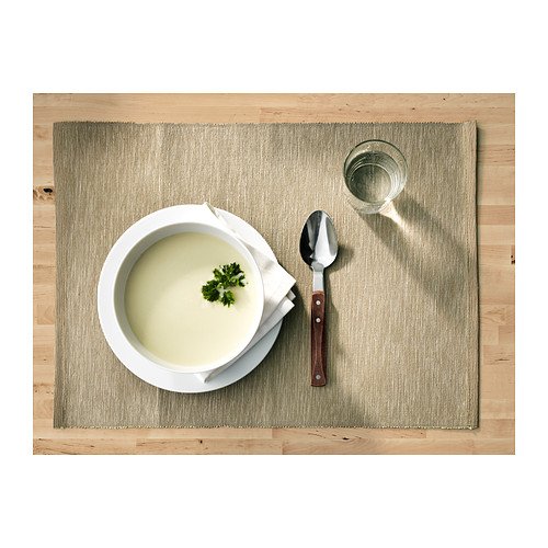 IKEA Baumwoll-Tisch-Set Märit Platzset 45x35 cm - Tischdekoration aus 100% durchgefärbter Baumwolle