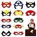 Ainvliya Masken mit Superhelden, 12 Stück Filz Cosplay Party mit Superhero Masken, Spielzeug Augenmaske mit Elastischen Seil für Erwachsene und Kinder Maskerade, Weihnachten, Geburtstags Geschenk