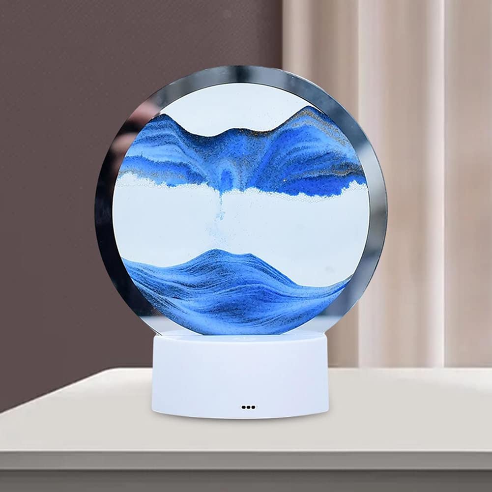 Clessidra in vetro 3D clessidra sabbie mobili pittura in movimento sabbia arte f