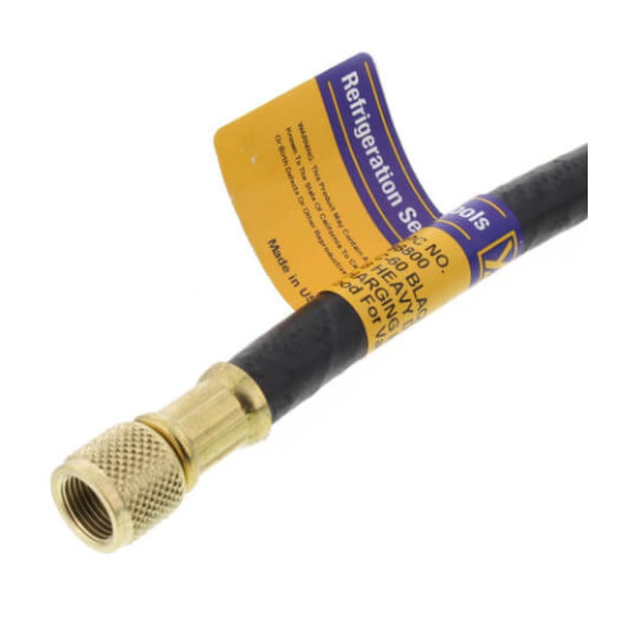 Yellow Jacket 15660 Pulls Bc-60 Straight Heavy Duty Charging Vacuum Hose 38 Diameter product thumbnail 4