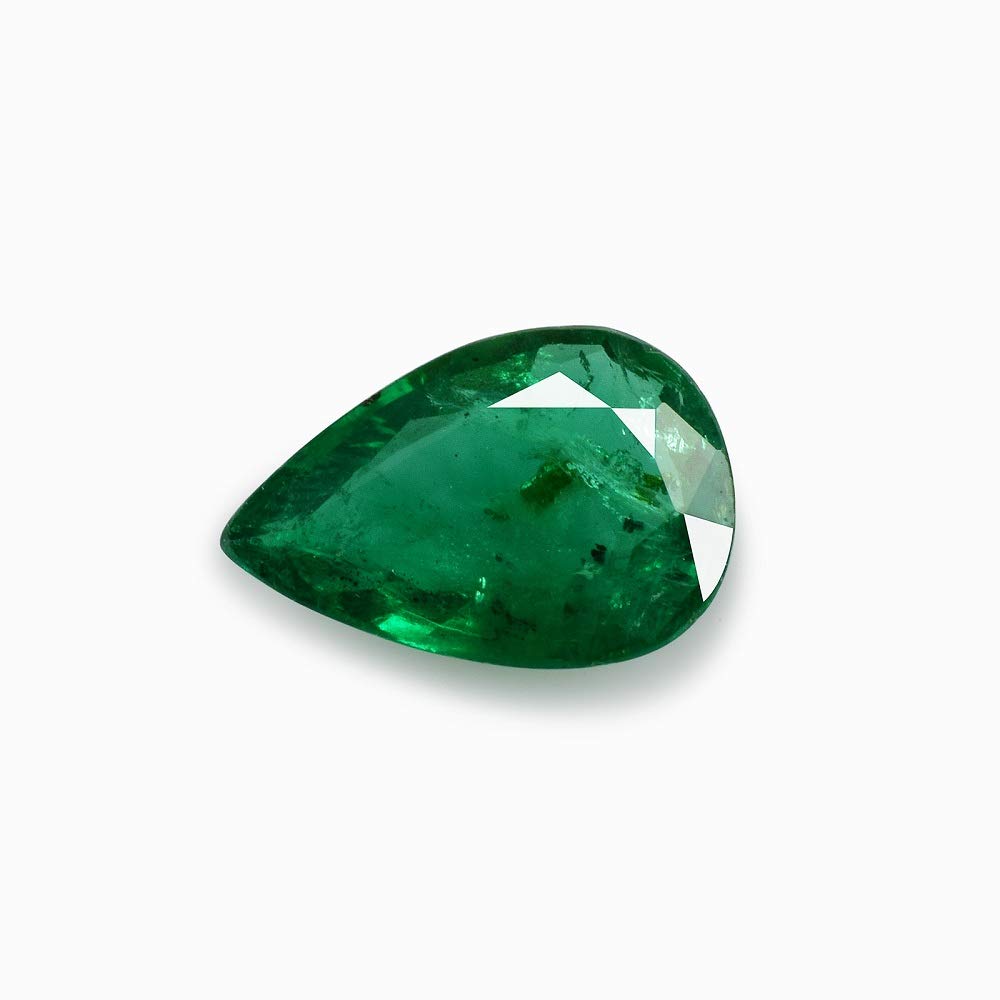 Rasav 0.24 cts Natural Brazilian Emerald 5.5x3.8x1.9 mm Faceted Pear Gemstone - EMGRN-1563
