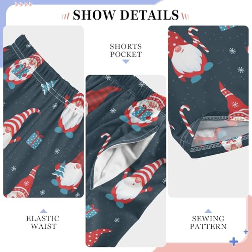 Gnome Gift Snow Boys Long Pants Soft Trousers Elastic Waist Kids Lounge Bottoms with Pockets S-XL4