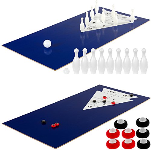 GAMES PLANET Multigame Spieletisch Mega 15 in 1, inkl. komplettem Zubehör, Spieltisch mit Kickertisch, Billardtisch, Tischtennis, Speed Hockey, 3 Dekorvarianten – Bild 7