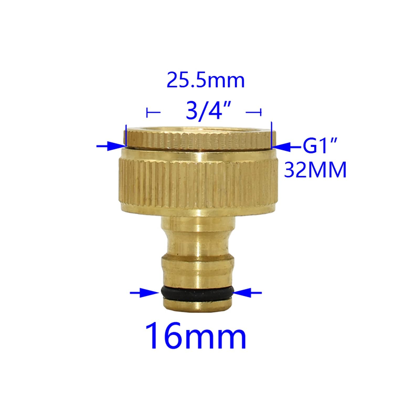 Adaptador de Conector de Utilidad Adaptador de Conector de Manguera 20 Piezas 1/2" 3/4" 1" Conector Rápido Roscado Conector de Grifo de Pezón de Latón M22/M24 Adaptador de Grifo de Jardín Accesorio de