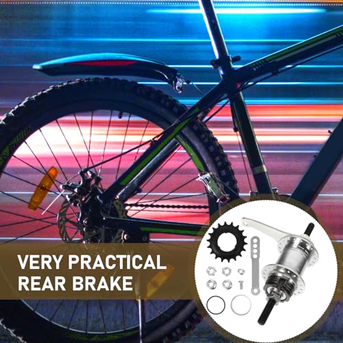 Steel Brake Hub for Fixed Gear and Mountain Bikes, 36 Holes, Ergonomic Design, Silver, 7.08X5.51X2.75 Inches - Thumbnail 7