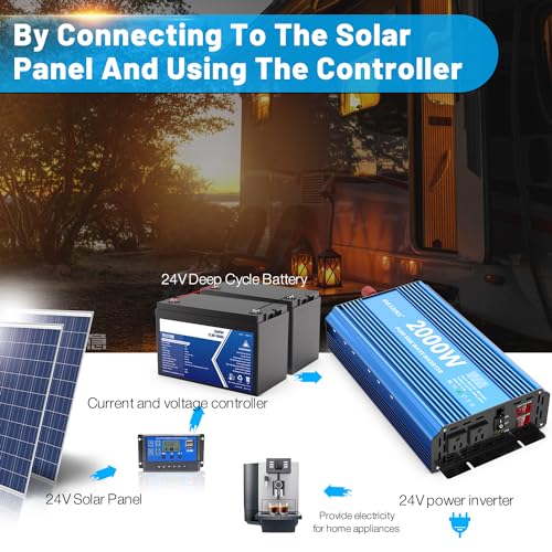 Jarxioke 2000 Watt Pure Sine Wave Power Inverter, 24V Dc To 110 Vdc To 120 Vdc thumb #3