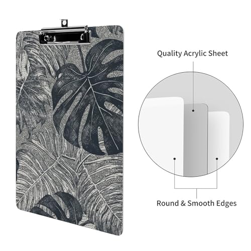 Porte-bloc acrylique Monstera A4 décoratif de qualité supérieure