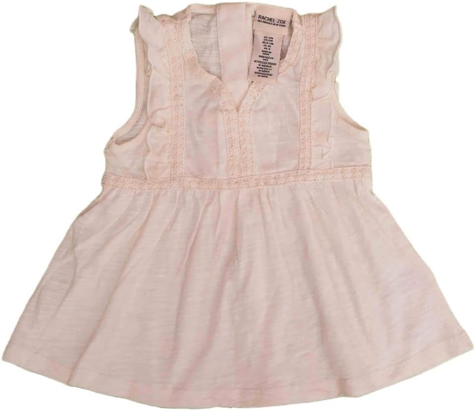 KICKS N GIGGLES BOUTIQUE - Baby Girl Cotton Dress/Summer Clothes/Fit and flare Knee Length Dress/White Frock for Baby Girls (1-2 Years)