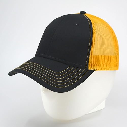 Miniatura 4 de Gorra de béisbol de camionero de malla de algodón de dos tonos de malla de algodón de dos tonos