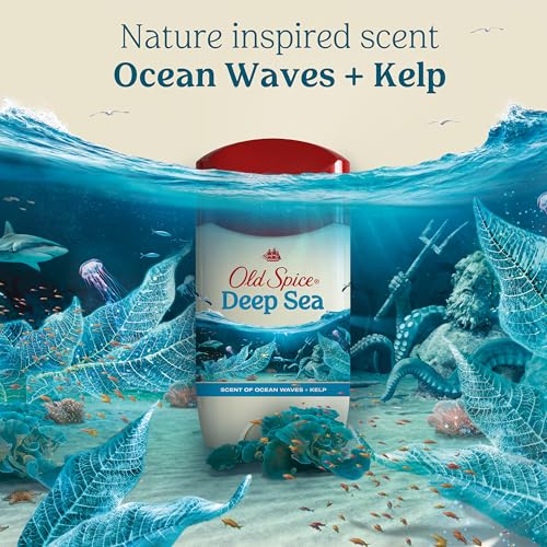 Old Spice Antiperspirant Deodorant for Men, Deep Sea, 2.6 oz Pack of 2 | Dry Feel | Ocean Waves & Kelp Notes | 24/7 Sweat & Odor Protection | 24/7 Freshness | Skin Conditioners | Fresher Collection - image 7