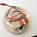 Maycred Straw Woven Women's Purse Vacation Box Handbag, Beach Crossbody Bag,Fashion Summer Shoulder Beach bags (Brown)