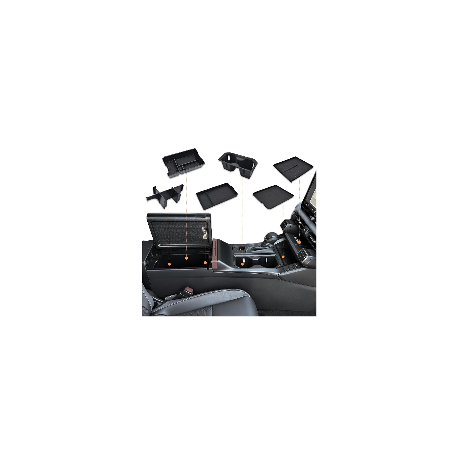 Organiseur de console centrale Toyota RAV4 2026 pour éviter le désordre