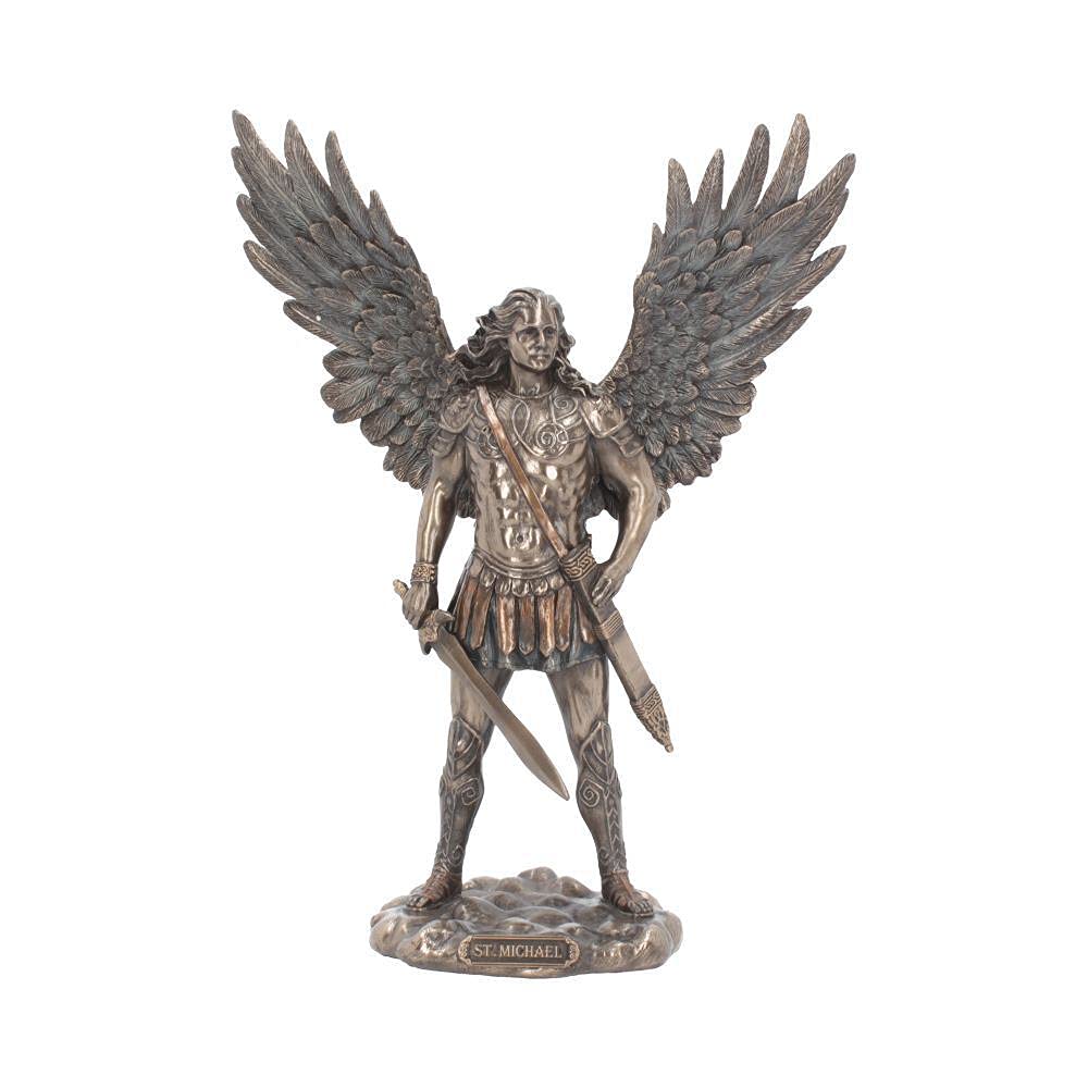 Statuette Saint Michel Archange en bronze Nemesis Now 27,5 cm pour collection