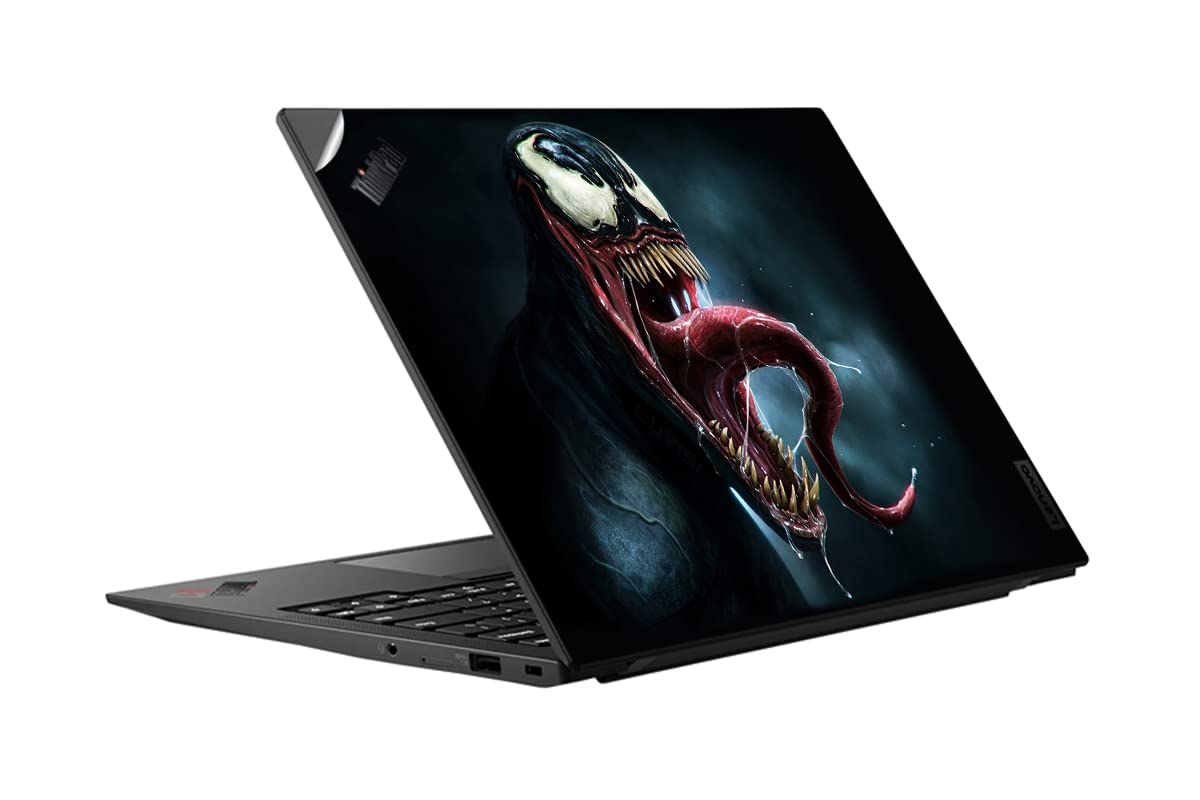 GADGETS WRAP Printed Vinyl Top Only Skin Sticker Decal for Lenovo Thinkpad X1 Carbon 9th Gen - Venom