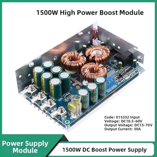 Convertisseur Boost 1500W réglable module élévateur DC-DC 30A avec ventilateur - 5