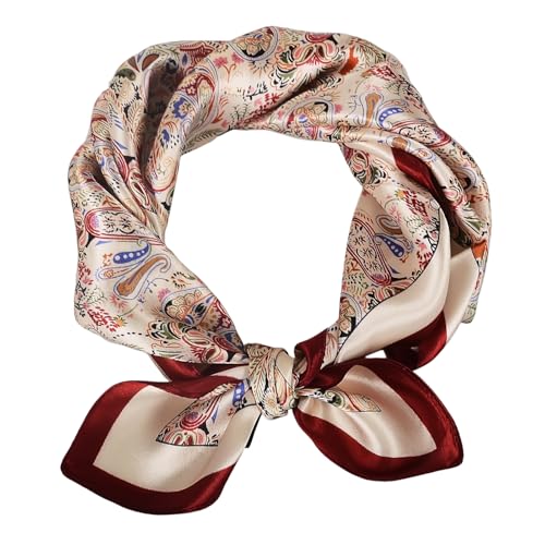 Sichdew Women 100% Mulberry Silk Neck Scarf Lightweight Digital Print
