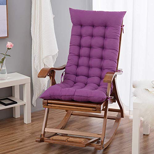 Agmcee Garden Chair Cushions seat Cushions Soft Indoor Outdoors Garden high-Back Cushions Garden Chair Cushions armchairs seat cushions-120x48cm Purple