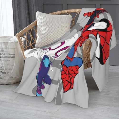Image of Spider Blanket, Cartoon Printing Cute Throw Blanket,50x60 Inches Soft Cozy Flannel Fleece Blanket for Bed Couch Sofa Travel