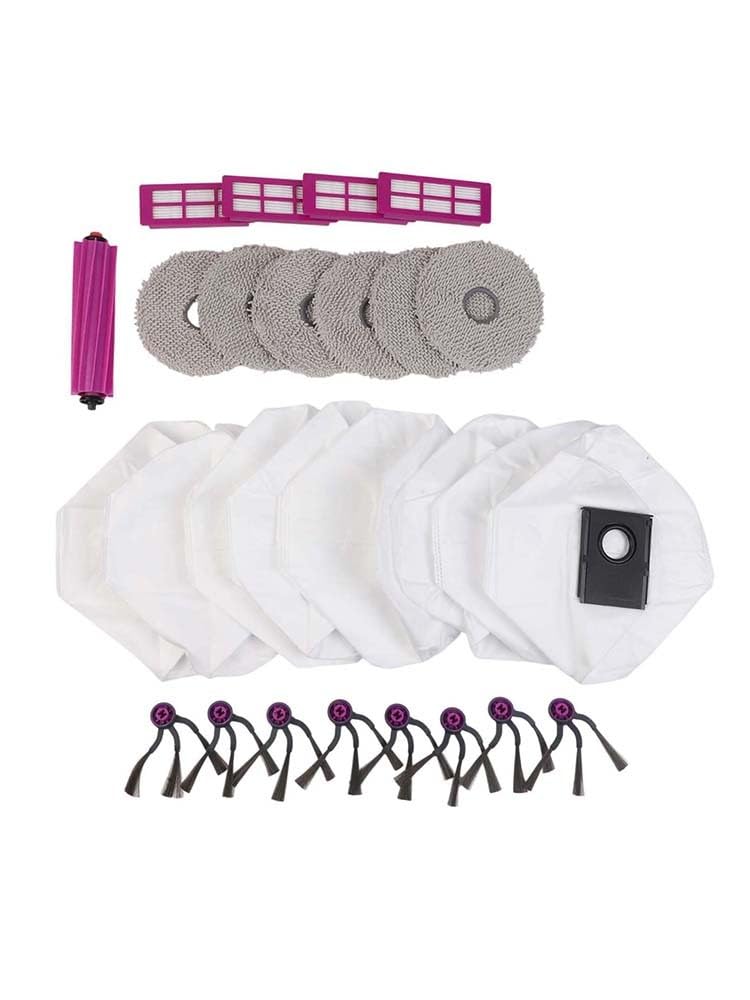 FUBESK V16 J15 Auto-svuotamento Robot Aspirapolvere Accessori di ricambio/Spazzola Principale/Panno Mop Filtro/Filtro Aspirapolvere Sacchetto di Polvere Lavabile Microfibra Pavimento Mop Pads