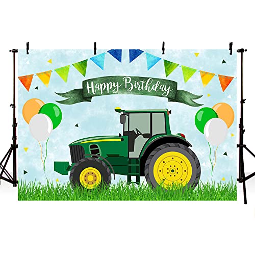 MEHOFOND - Sfondo verde per camion trattore, 2,1 x...