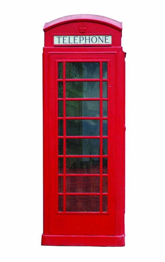 Red London Phone Booth Wall Decal by Wallmonkeys Peel and Stick Graphic (12 in H x 4 in W) WM182579