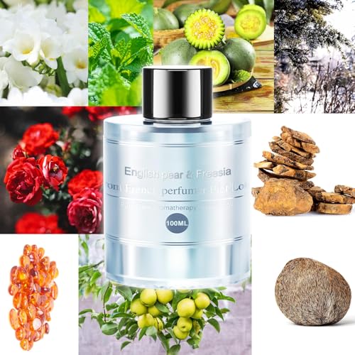 Image of Amor Lyris Car Air Freshener Refill 3.5OZ /100ml Bottle, CO01 /Dedicated Perfume Long Lasting Air Fresheners 6 Months, Car Diffuser Essential Oil Made of Natural Plant Extracts, British pear&Fressia
