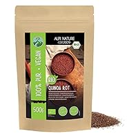 Alpi Nature Quinoa rot BIO 500g, roter Quinoa bio für die Zubereitung von Quinoamehl, glutenfrei