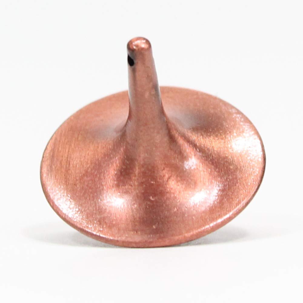 Zeekio The Tiny Top Really Small Spin Top - Insane Spin Times (Copper)