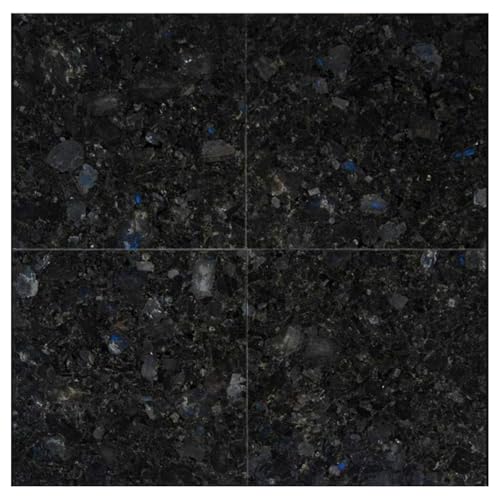 Tenedos Deep Black and Spark Blue Dot Granite Flooring Bathroom