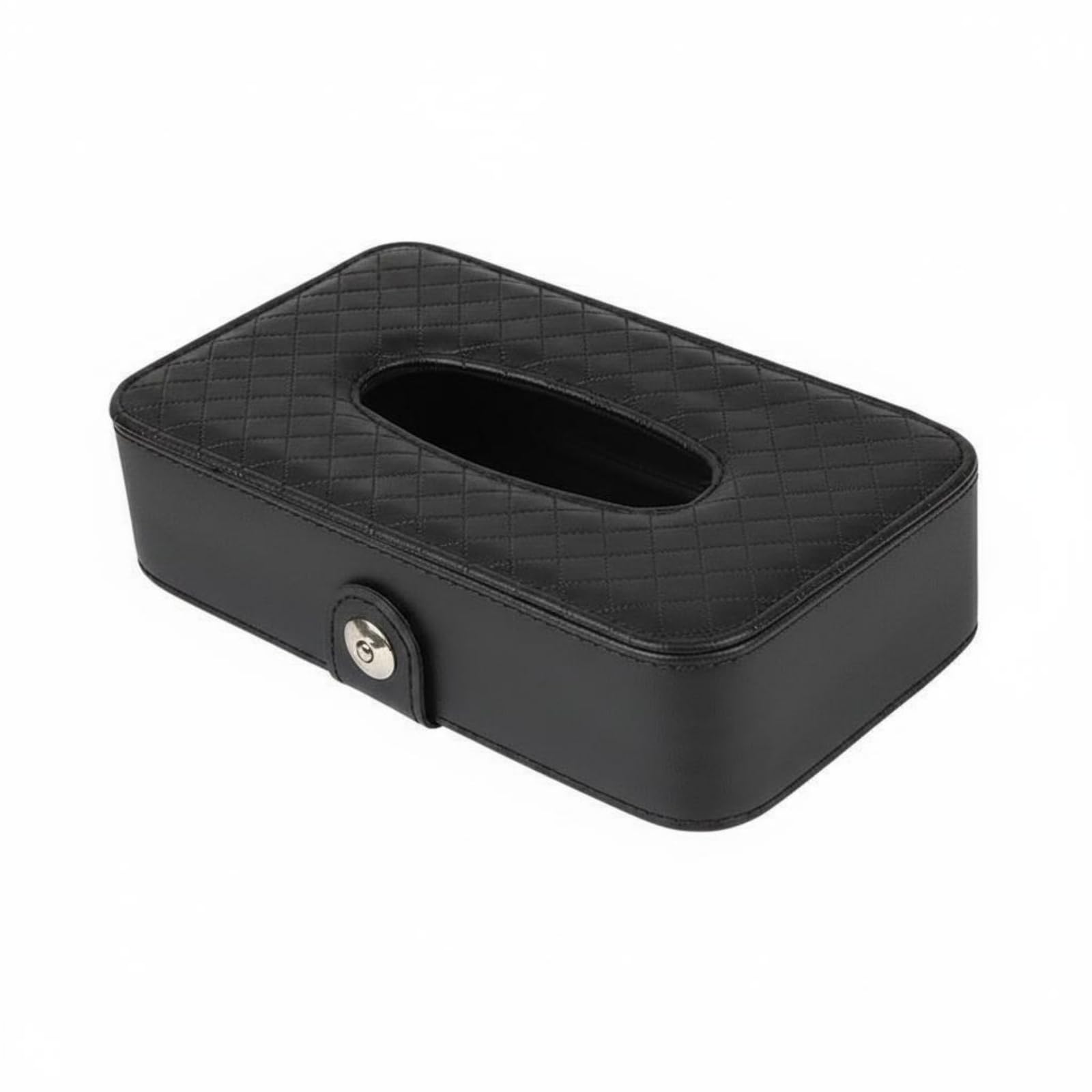 MERISHOPP Car Visor Tissue Box Space Saving Sun Visor Tissue Holder Compact Vehicle Napkin Case, Black, Hanging-image-9