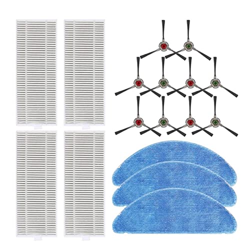 Filter Side Brush Mop Cloth Fit For Yeedi Fit For K650 Fit For Robot Vacuum Cleaner Parts For Hard Floor Carpet Pet Hair Cleaning Home Appliance Vacuum cleaner parts