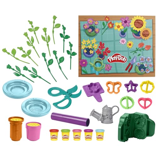 Play-Doh Fleuriste, Coffret de pâte à Modeler avec 27 Accessoires de Jardinage factices, Loisirs...