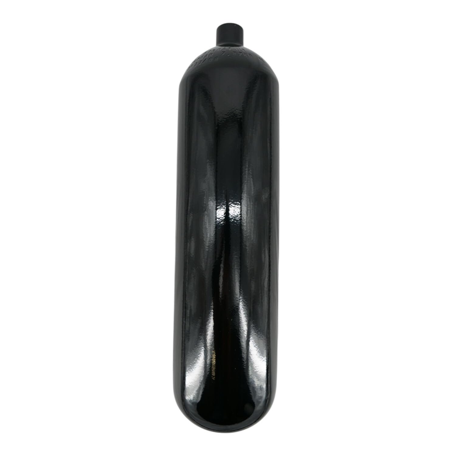 HighTechDiving Bouteille en acier / bouteille de plongée 6 litres 232 bar 140 mm M25x2 sans valve noire