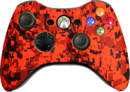 Custom Xbox 360 Controller - Orange Camo