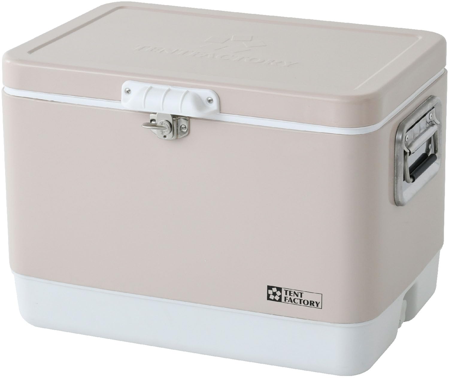 テントファクトリー 51ℓ メタルクーラースチールボックスレアカラー 