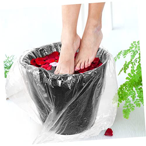 PartyKindom 80 piezas liners desechables para baño de pies miniatura 4