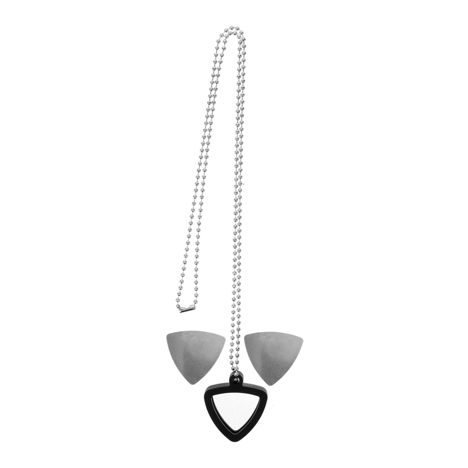 LIOOBO 1 Set Silicone Guitar Pick Holder Necklace with Durable Picks Unique Engraved Patterns Protective Design for Easy Access and Storage