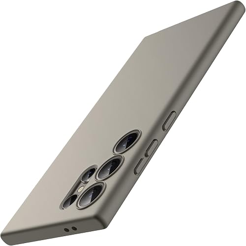 JETech Slim Fit Case for Samsung Galaxy S24 Ultra 5G, Camera Lens Full Protection, Soft TPU Thin Protective Phone Cover with Matte Finish, Shockproof (Titanium Grey)