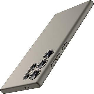 JETech Slim Fit Case for Samsung Galaxy S24 Ultra 5G (NOT for S23 Ultra), Camera Lens Full Protection, Soft TPU Thin Protective Phone Cover with Matte Finish, Shockproof (Titanium Grey)