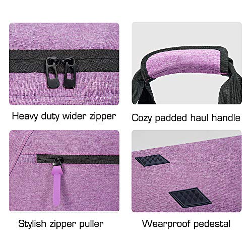 Rotot Sport Duffel Bag, Gym Bag with Waterproof Shoe Pouch, Weekend Travel Duffle Bag with a Water-resistant Insulated Wet Pocket Cooler (33L) (Purple)