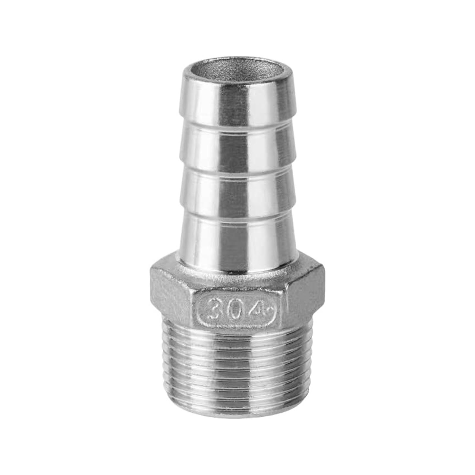 304 Edelstahl-Schlauchverbinder, männlich und weiblich, mit Gewinde, Lederrohrverbindungen, Winkeladapter, 6 mm/8 mm, 10 mm, 12 mm, 1/4 Zoll 3/8(10mm,1/8")