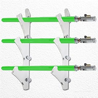 LEILIN Lightsaber Stand, Katana stand lightsaber wall mount Sword wall mount Suitable for Swords Light Saber Katana,lightsaber display stand (Transparent 3 layers)
