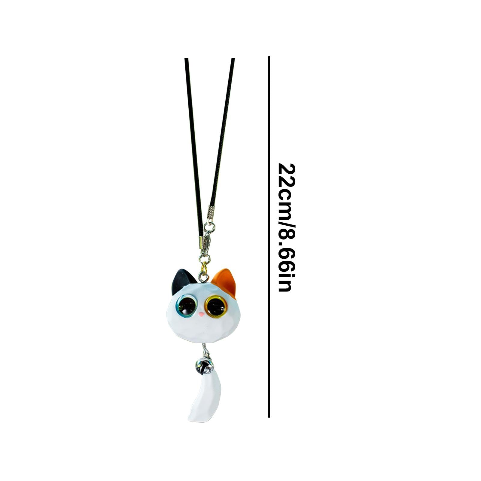 Pendentif Chat Mignon Pour Rétroviseur De Voiture - Décoration En Résine Oscillante, Environ 22 Cm, Plusieurs Couleurs