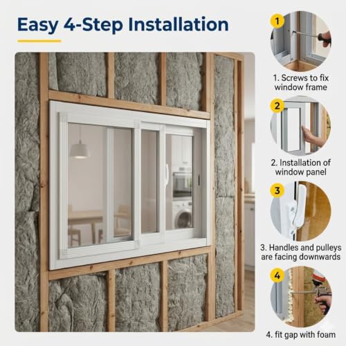 Ventana de sótano de aluminio con mosquitera para evitar humedad y plagas 8