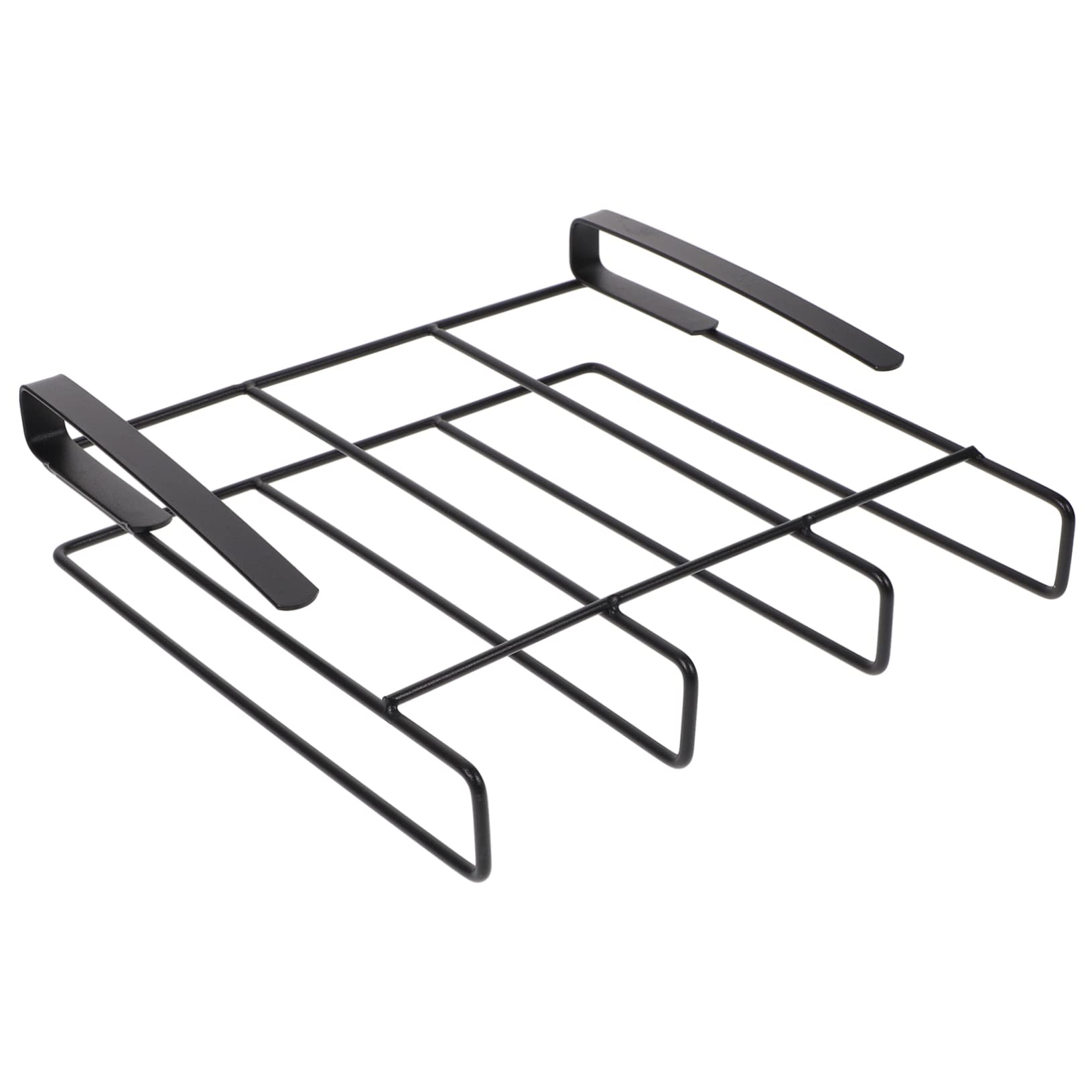 VOSAREA Porta Tagliere Cucina Sospeso in Acciaio Inox Nero | Coperchi e Utensili, Organizzatore Cucina per Casa, Design Multiuso Portatile e Robusto