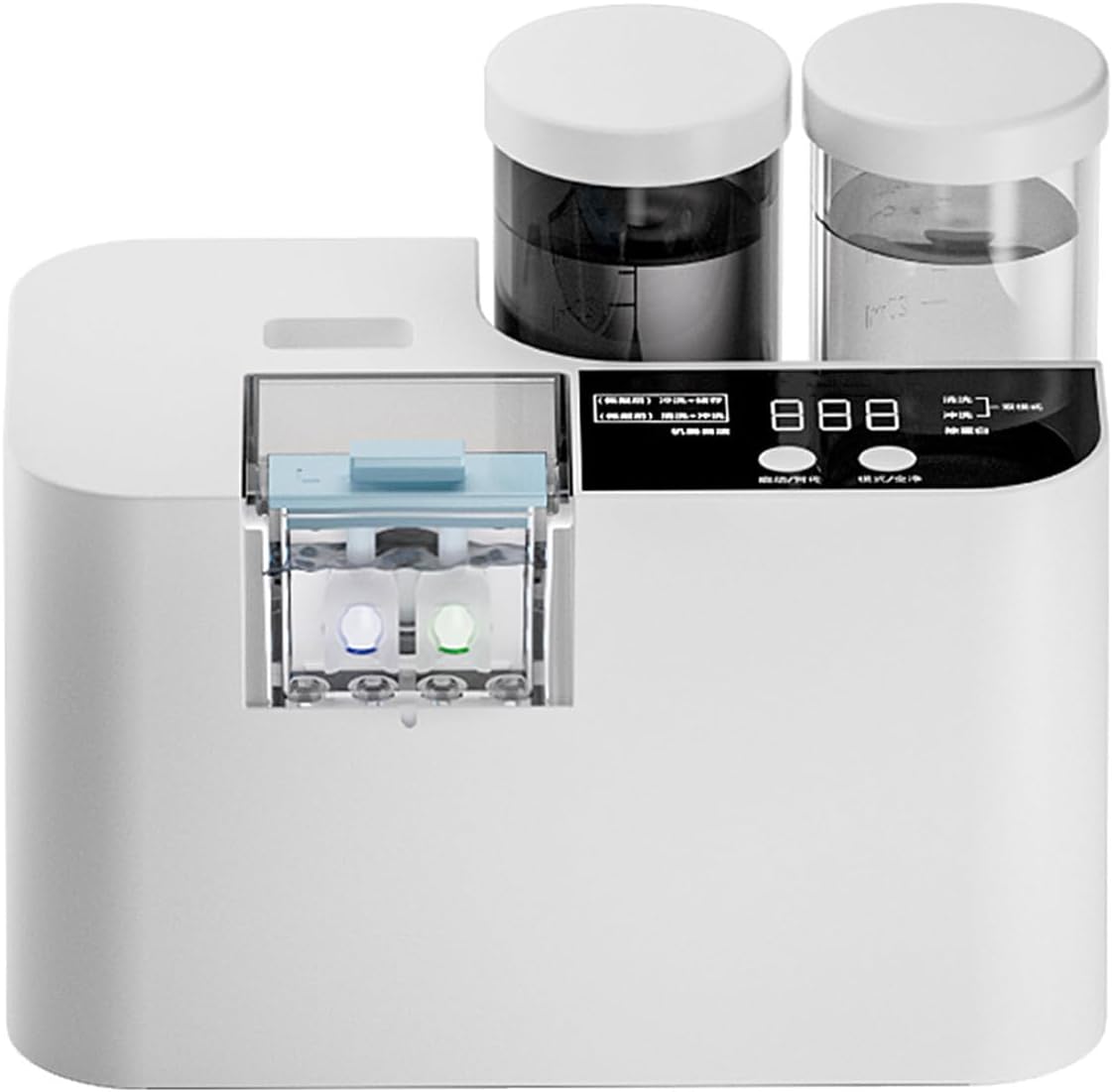 Rigid Orthokeratology Lens Cleaner, Megasonic Automatic RGP Cleaner, Visual Operation, Built-in Self-Cleaning Mode, Automatic Liquid Replacement, for Home/Shop