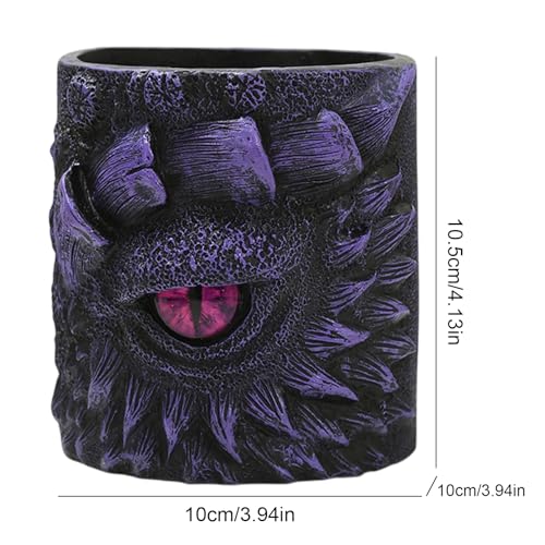 Pots de fleurs d'intérieur œil de dragon en résine pour table - 6