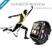 EFOSHM V8 Smartwatch Phone for IOS Android iPhone 6 Plus 5S 5C 5 4S, iPad Air, mini, Samsung Galaxy S6 S5 S4 S3, Note 4 3 2, Tab 4 3 2 Pro, Nexus 4 5 7 10, HTC One, One 2(M8), LG G3, MOTO X G - Black