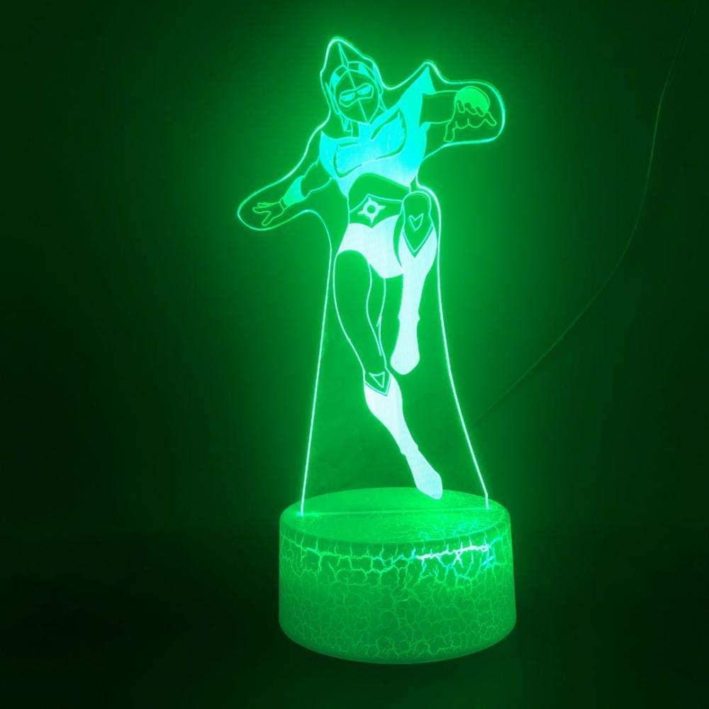 3D Illusion Lampe Usb Led Moto Modèle Veilleuse Bureau Table Ambiance Lampe 7 Couleur Changeante