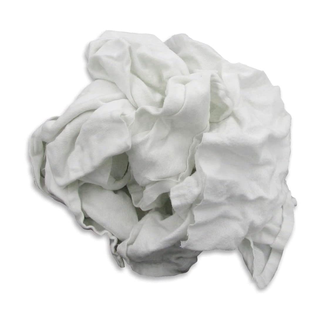 A&A Wiping Cloth- Recycled Cut White Flannel Rags, Perfect for Cleaning and Polishing, 25 Pound Box